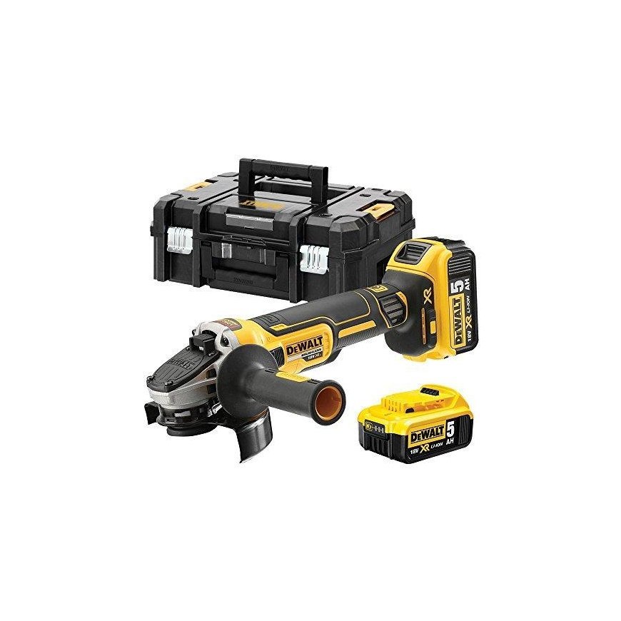 DeWalt akumuliatorinis kampinis šlifuoklis DCG405P2-QW, 18V, 2x5Ah – 7
