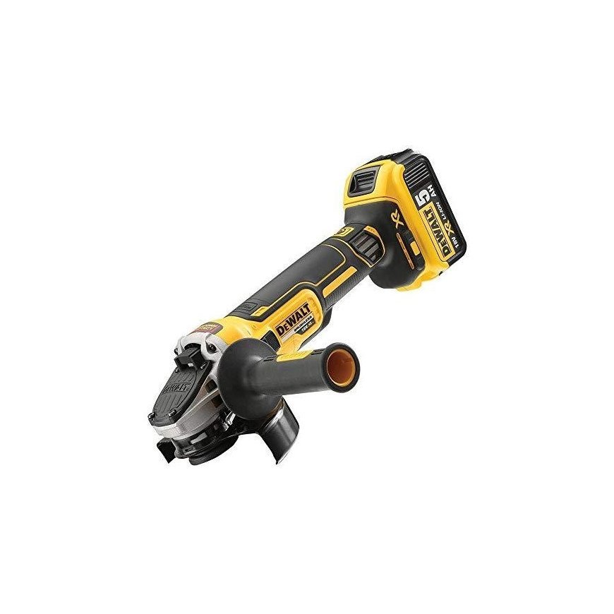 DeWalt akumuliatorinis kampinis šlifuoklis DCG405P2-QW, 18V, 2x5Ah – 12