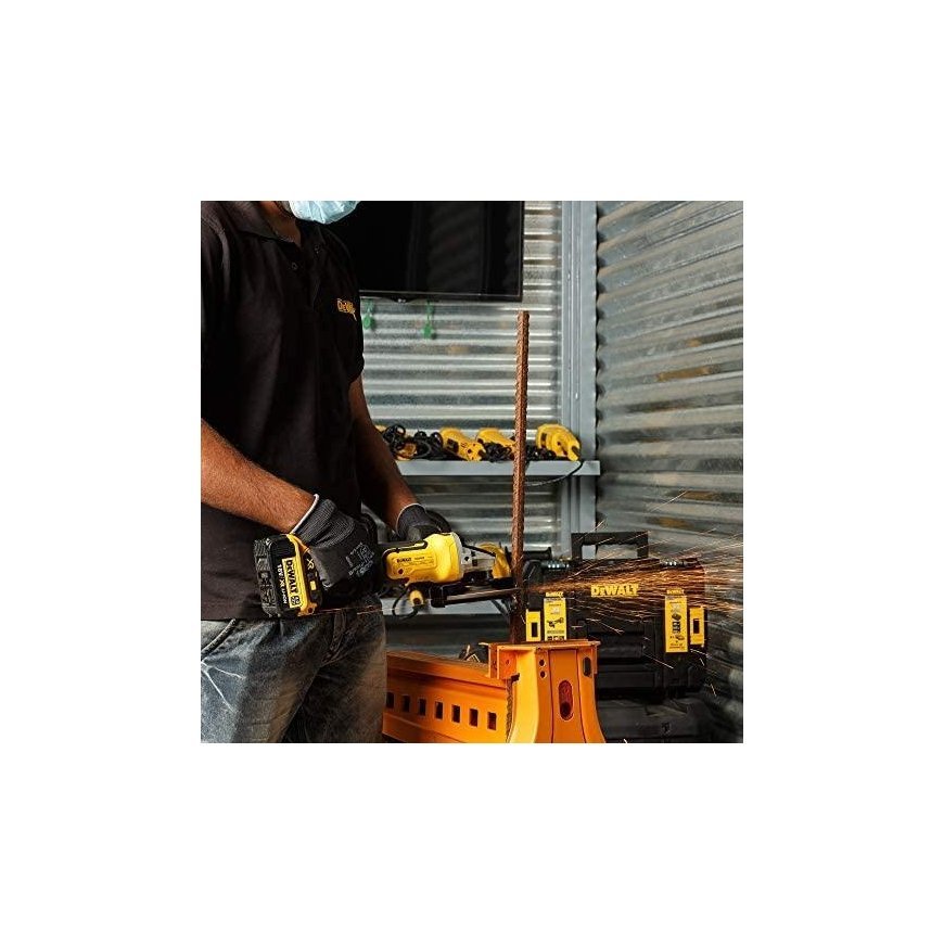 DeWalt akumuliatorinis kampinis šlifuoklis DCG405P2-QW, 18V, 2x5Ah – 23