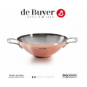 De Buyer Prima Matera Wok induct ion copper/steel with 2 handles De Buyer Prima Matera Wok induct ion copper/steel with 2 handles