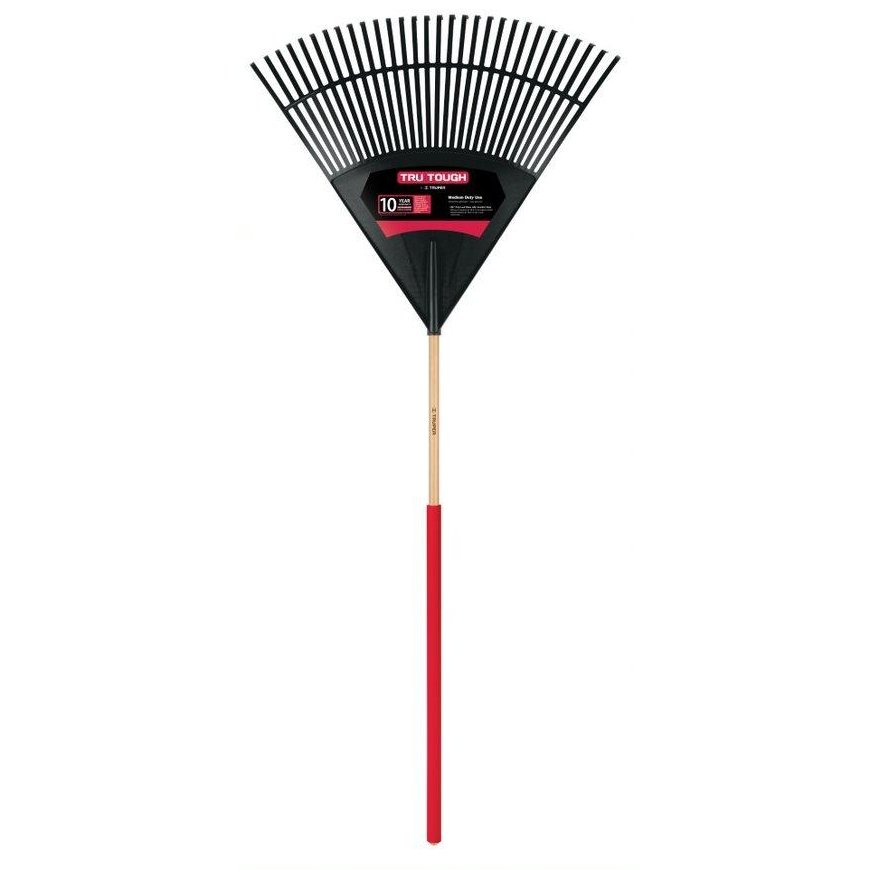 Leaf rake, 76cm head, wooden handle, comfortable handle 122cm Truper®