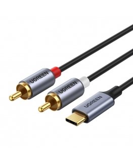 UGREEN CM451 Cable USB-C to 2x RCA (Cinch) 1.5m (black)