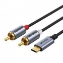 UGREEN CM451 Cable USB-C to 2x RCA (Cinch) 1.5m (black) UGREEN CM451 Cable USB-C to 2x RCA (Cinch) 1.5m (black)