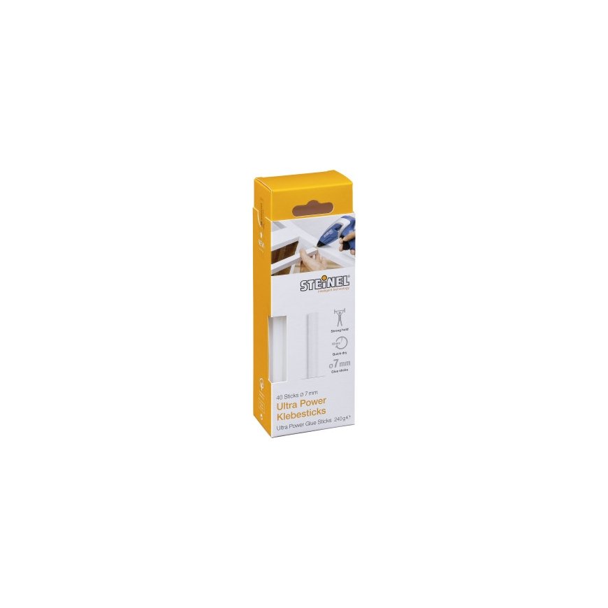 1x40 Steinel 7mm Ultra Power Hot Glue Sticks