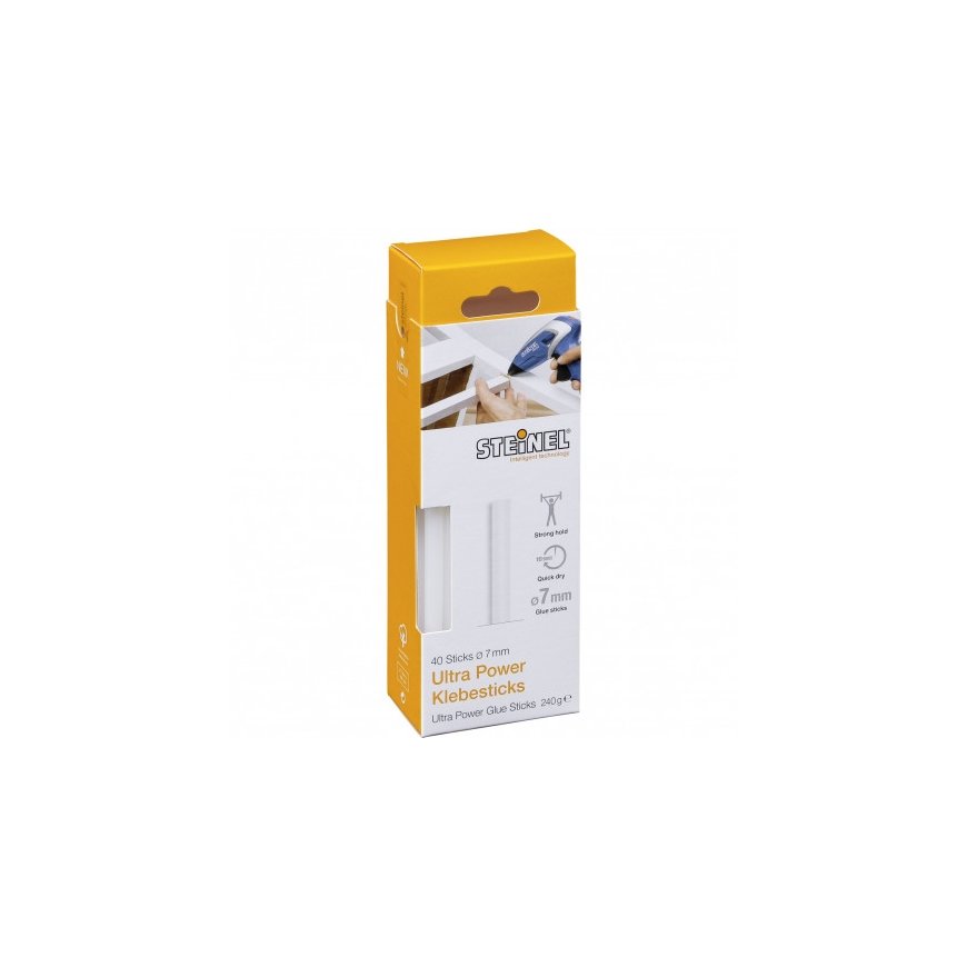 1x40 Steinel 7mm Ultra Power Hot Glue Sticks – 2