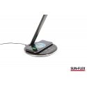 Stalinis šviestuvas SUN-FLEX®QLITE™belaidžiu integruotu telefono įkrovikliu, juodas Stalinis šviestuvas SUN-FLEX®QLITE™belaidžiu integruotu telefono įkrovikliu, juodas