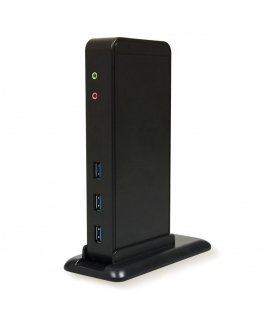Port Designs 901901 док-станция для ноутбука Проводная USB 3.2 Gen 1 (3.1 Gen 1) Type-B Черный