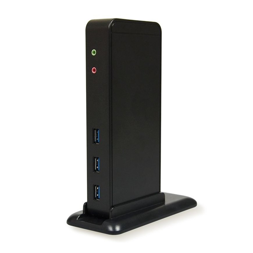 Port Designs 901901 док-станция для ноутбука Проводная USB 3.2 Gen 1 (3.1 Gen 1) Type-B Черный