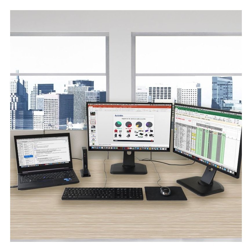 Port Designs 901901 knyginių kompiuterių dokas / jungčių replikatorius Vielinis USB 3.2 Gen 1 (3.1 G – 2