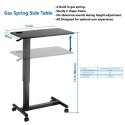 Height-adjustable table Up Up Forseti Black