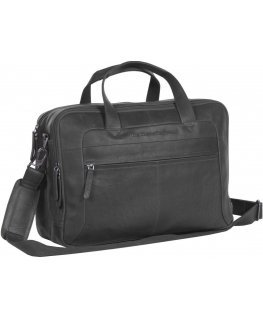 The Chesterfield Brand Ryan computer bag for 17" laptop, black