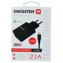 Swissten charger 2x USB-A 2.1 A (22054000)