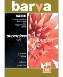 Photo paper Barva Profi Super Glossy, 255 g / m², A3, 20 sheets