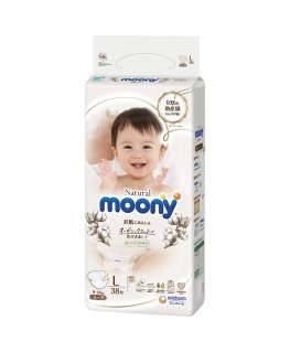Diapers MOONY Natural L 9-14 kg 38 pcs.