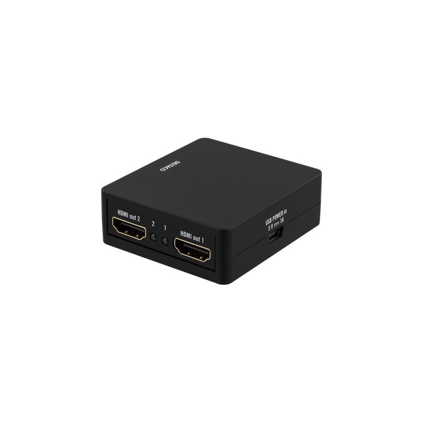 Deltaco HDMI-7050 видео разветвитель 2x HDMI – 2
