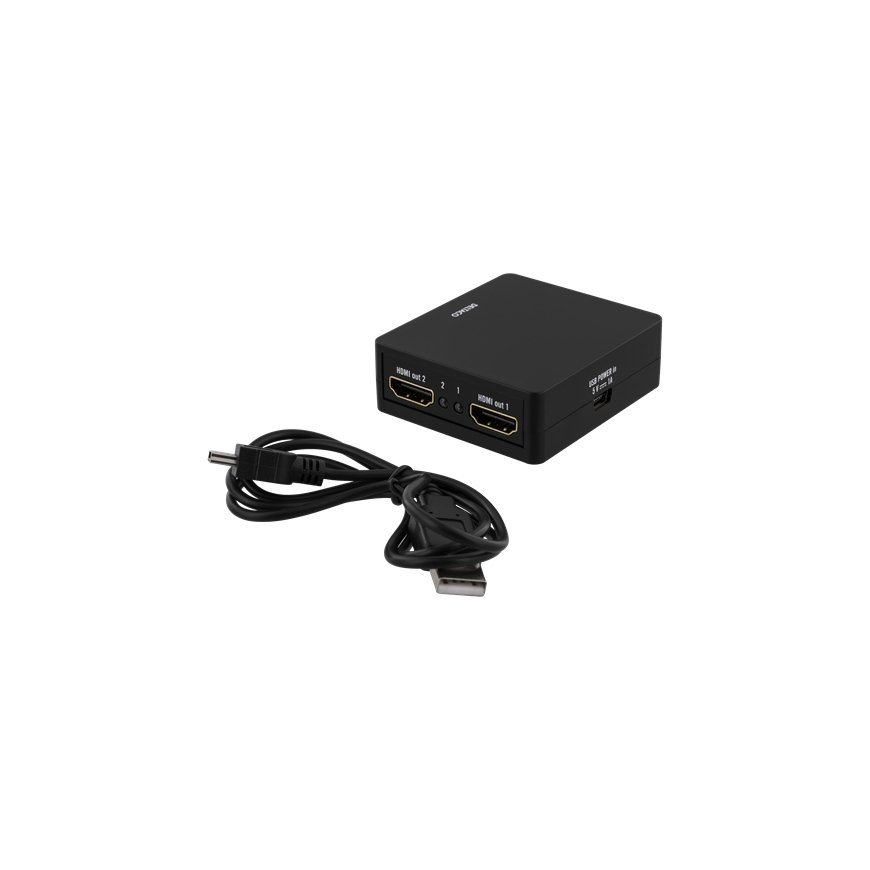 Deltaco HDMI-7050 видео разветвитель 2x HDMI – 3