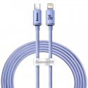 Baseus Crystal cable USB-C to Lightning, 20W, PD, 2m (violet) Baseus Crystal cable USB-C to Lightning, 20W, PD, 2m (violet)