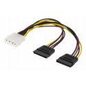 Y-power cable DELTACO for two SATA SSD Hard Drives / 00200003