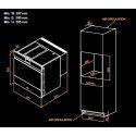 Built-in impact freezer with slow cooking function Irinox Freddy H60 HF602350002 Black glass Built-in impact freezer with slow cooking function Irinox Freddy H60 HF602350002 Black glass
