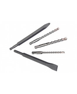 SDS-plus drill/chisel set in case 5 pcs., Metabo