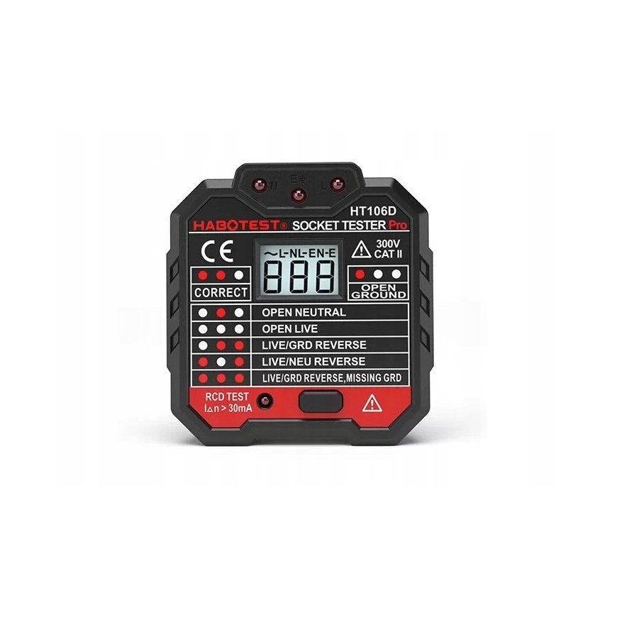 Habotest HT106D socket tester with digital