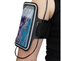 STREETZ Sport armband, reflective, fits up to most 6.5" screens, black / SPO-001 STREETZ Sport armband, reflective, fits up to most 6.5" screens, black / SPO-001