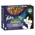 Purina Felix Sensations Mix Türgi, makrell, lambaliha, heeringas – kassitoit – 12x85 g