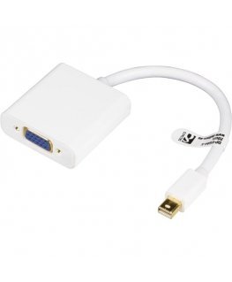 Deltaco DP-VGA4-K видео кабель адаптер 0,2 m VGA (D-Sub) Mini DisplayPort Белый
