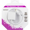 Deltaco DP-VGA4-K videokaabliadapter 0,2 m VGA (D-Sub) Mini DisplayPort Valge