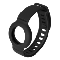 Silicone bracelet for Apple AirTag DELTACO adjustable size, black / MCASE-TAG16