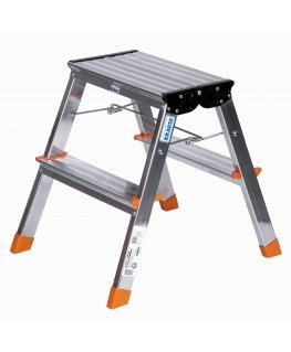 Krause Treppy Folding Step sudrabs