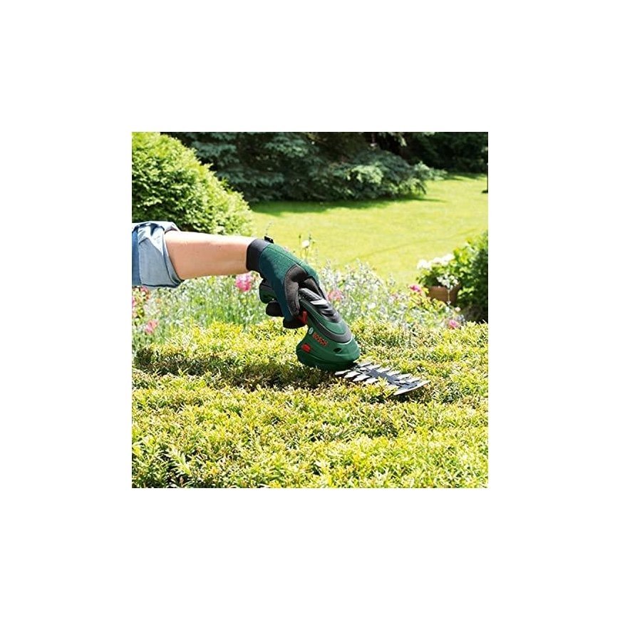 Krūmų ir žolės akumuliatorinių žirklių rinkinys Bosch ISIO – 6