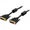 Deltaco VE011-A DVI-kaabel 2 m DVI-D Must Deltaco VE011-A DVI-kaabel 2 m DVI-D Must
