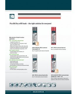 Pica BIG DRY Refills FOR ALL Red/Graphite/White - SB