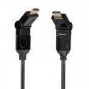 Libox LB0068 Hdmi 1.4 Vads 1.5m male/male ar leņķa regulēšanu 4K 340MHz 3D HDR ARC 10Gbps Melns Libox LB0068 Hdmi 1.4 Vads 1.5m male/male ar leņķa regulēšanu 4K 340MHz 3D HDR ARC 10Gbps Melns