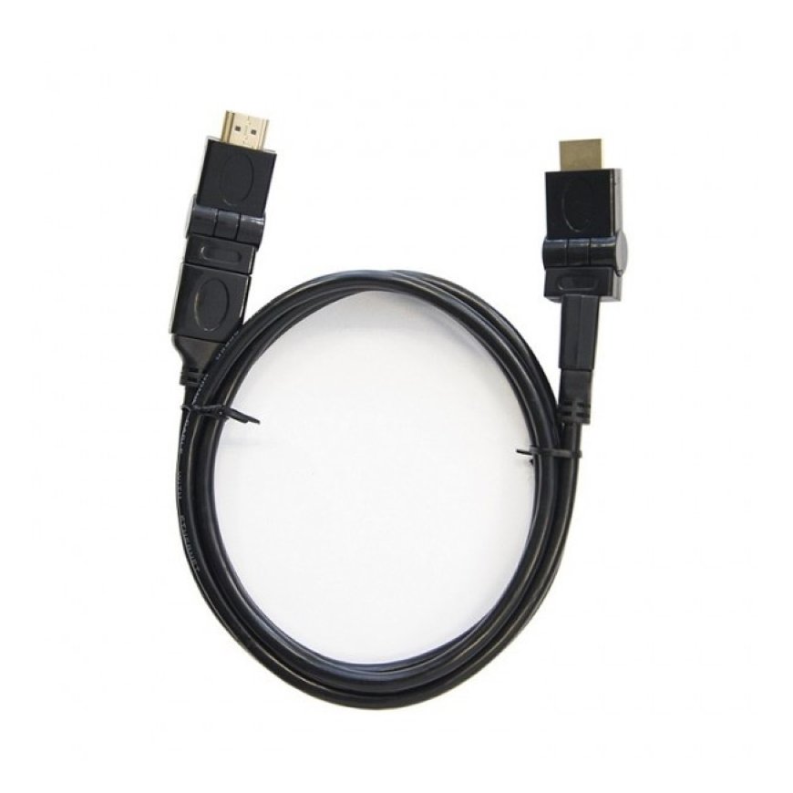Libox LB0068 Hdmi 1.4 Vads 1.5m male/male ar leņķa regulēšanu 4K 340MHz 3D HDR ARC 10Gbps Melns – 2