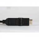 Libox LB0068 Hdmi 1.4 Cable 1.5m male/male with angle regulation 4K 340MHz 3D HDR ARC 10Gbps Black Libox LB0068 Hdmi 1.4 Cable 1.5m male/male with angle regulation 4K 340MHz 3D HDR ARC 10Gbps Black