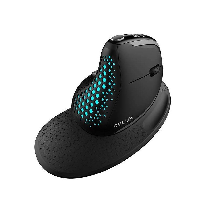 Wireless Ergonomic Mouse Delux M618XSD BT + 2.4G RGB