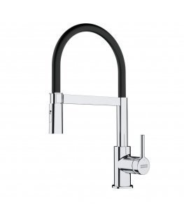 Sink mixer Franke Lina, SemiPro with pull-out shower, Chrome/Onyx