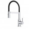 Sink mixer Franke Lina, SemiPro with pull-out shower, Chrome/Onyx Sink mixer Franke Lina, SemiPro with pull-out shower, Chrome/Onyx