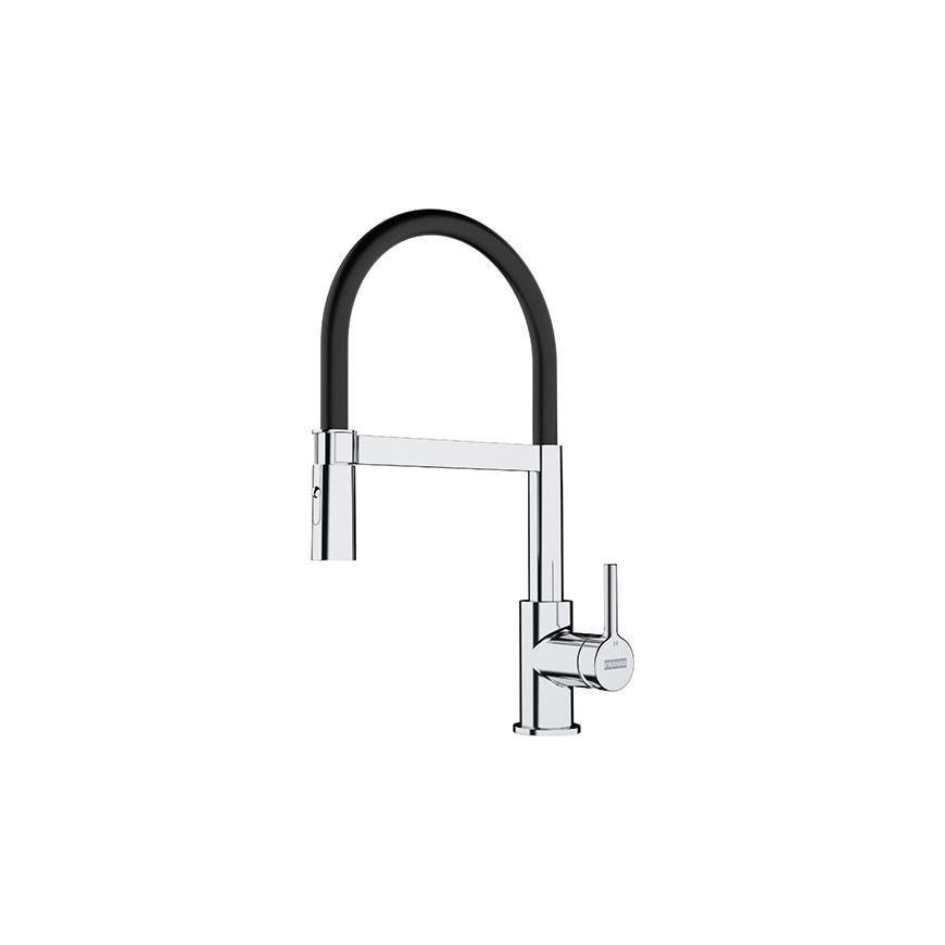 Sink mixer Franke Lina, SemiPro with pull-out shower, Chrome/Onyx – 4