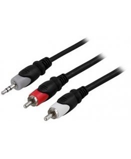 Deltaco MM-145 audiokaabel 20 m 3.5mm 2 x RCA Mitmevärviline