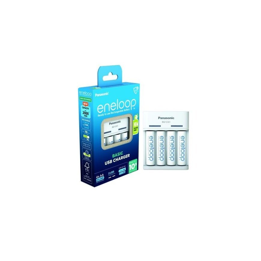 Panasonic Eneloop K-KJ61MCD40USB + 4xAA