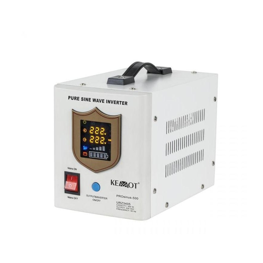 Uninterruptible power supply 500W 12V/230Vac KEMOT PROsinus-500 – 2