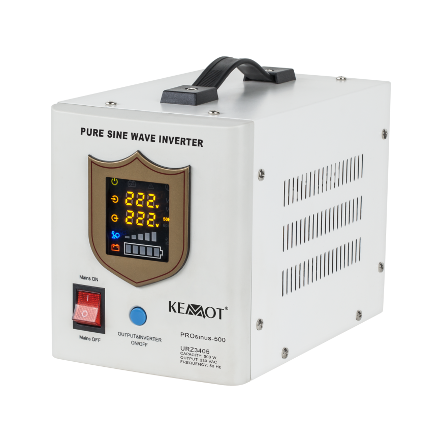 Nepertraukiamo maitinimo šaltinis 500W 12V/230Vac KEMOT PROsinus-500 – 4