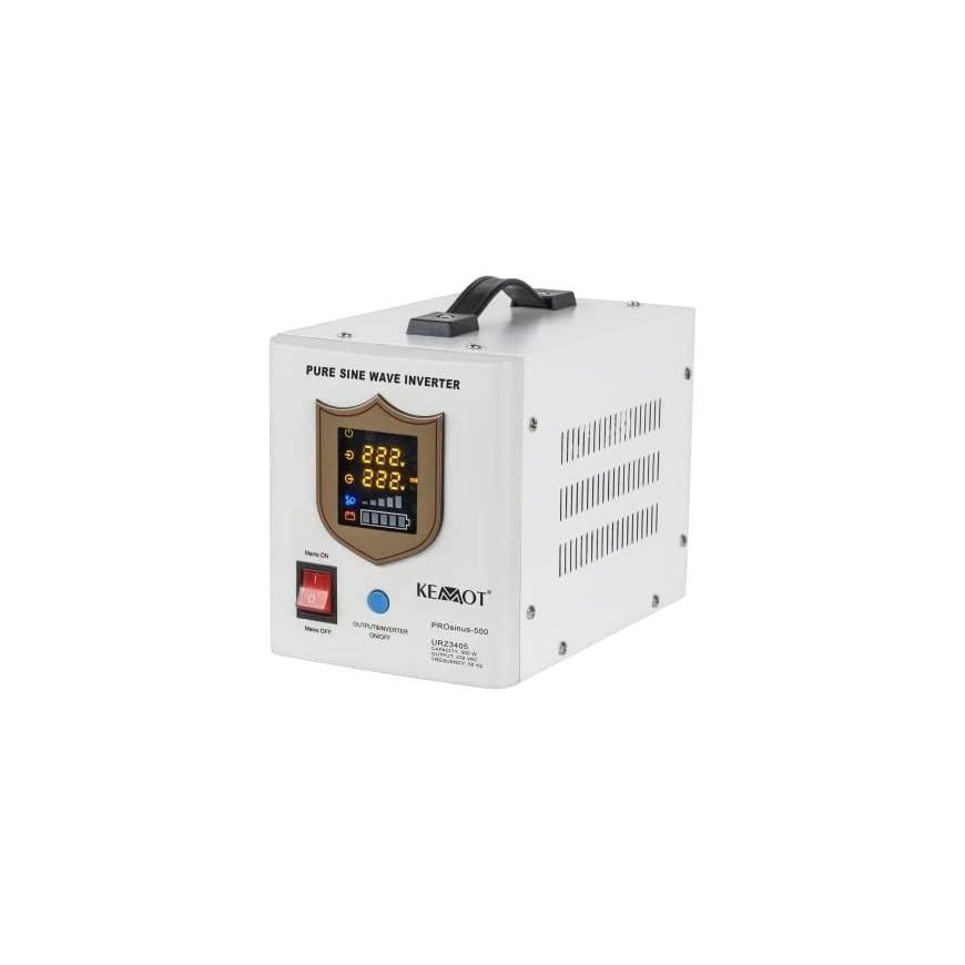 Uninterruptible power supply 500W 12V/230Vac KEMOT PROsinus-500 – 12