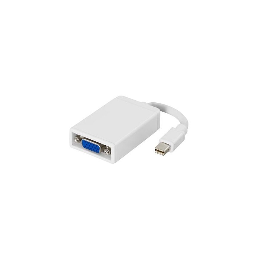 Deltaco DP-VGA4 video cable adapter 0.05 m DisplayPort 20-pin VGA 15-pin White