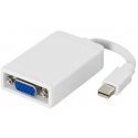 Deltaco DP-VGA4 video cable adapter 0.05 m DisplayPort 20-pin VGA 15-pin White Deltaco DP-VGA4 video cable adapter 0.05 m DisplayPort 20-pin VGA 15-pin White