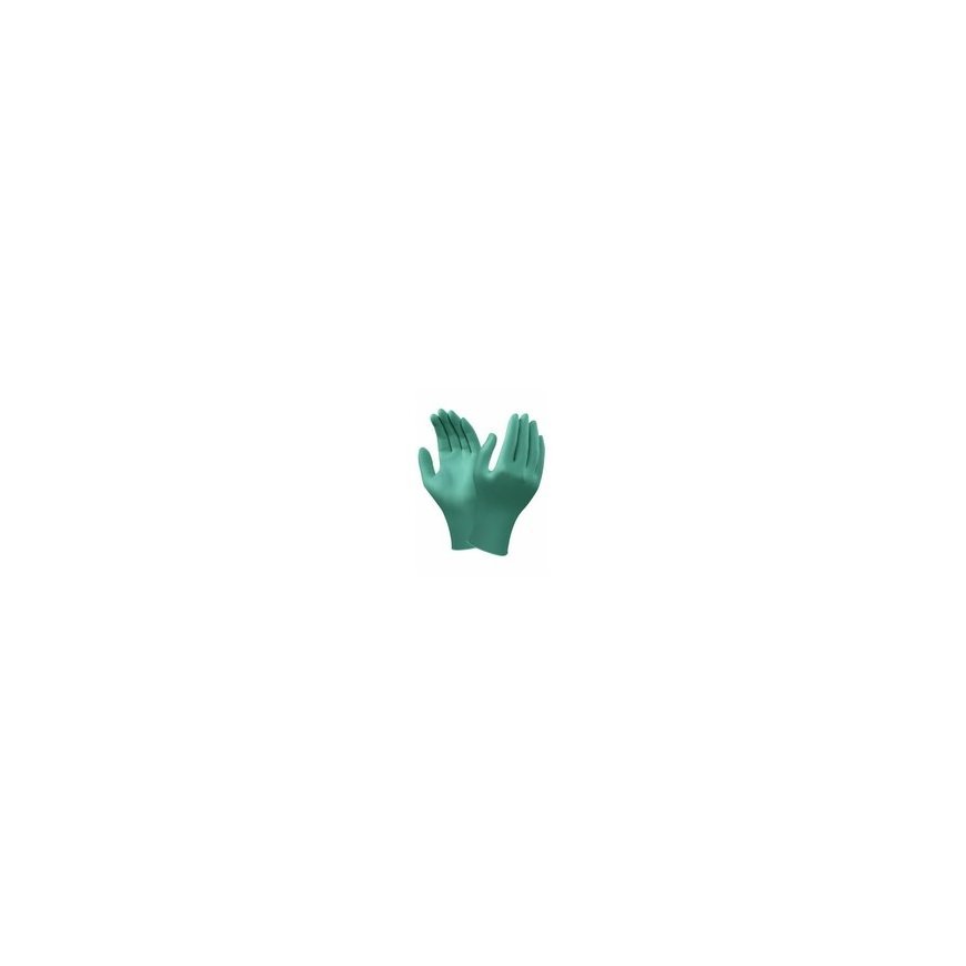 Disposable nitrile gloves Ansell TouchNTuff 92-600, 100pcs, 0.12mm thickness, size M (7.5-8), smooth palm, green – 2