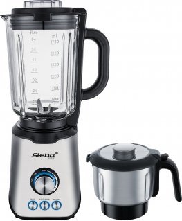 Steba MX 4 PLUS 1.75 L Tabletop blender 1200 W Black, Stainless steel